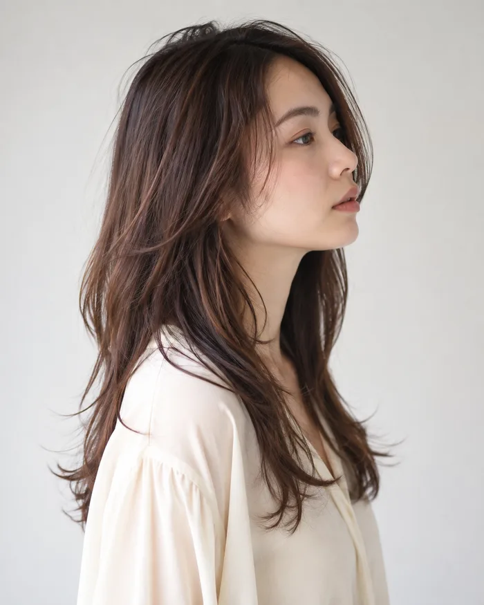 サロンの発信に使うロングヘアのイメージ